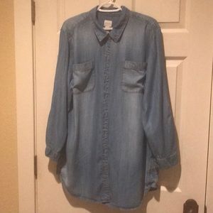 Denim blouse